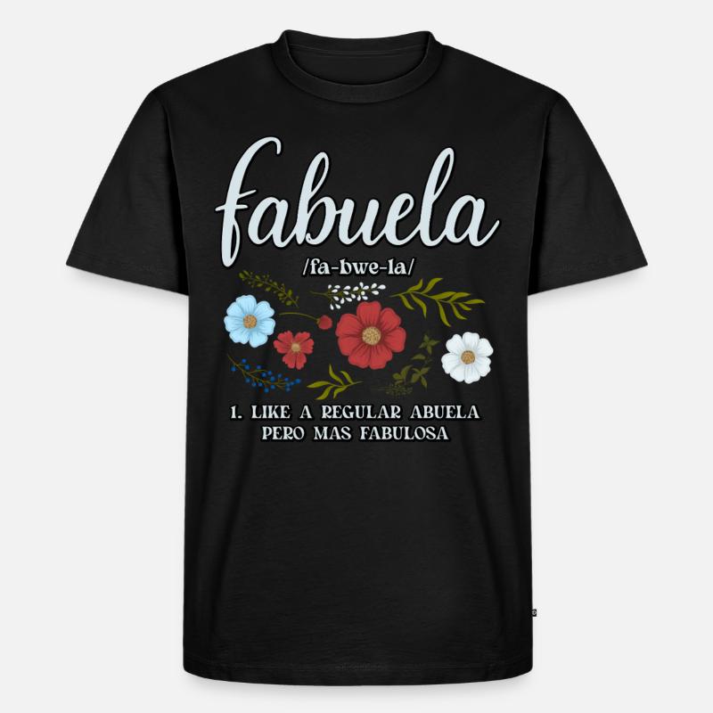 Fabuela - Männer Premium Bio T-Shirt - Schwarz