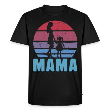 Maman - T-shirt Premium bio Homme - noir - Devant - Nico (187cm)