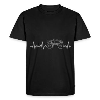 Cool Monster Truck Garçons Filles - T-shirt Premium bio Homme - noir - Devant - Nico (187cm)
