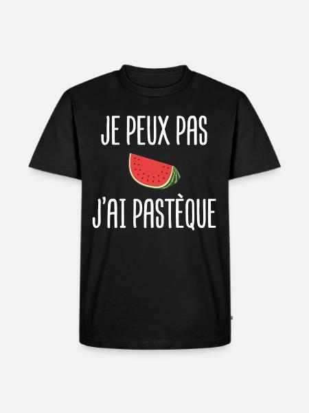 pastèque fruit exotique tropical sympa - T-shirt Premium bio Homme - noir