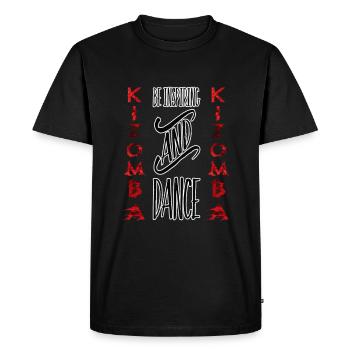 Soyez inspiré / Kizomba Design # 1 - T-shirt Premium bio Homme - noir - Devant - Nico (187cm)