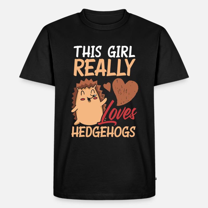Hérisson Hérisson Hérisson - T-shirt Premium bio Homme - noir