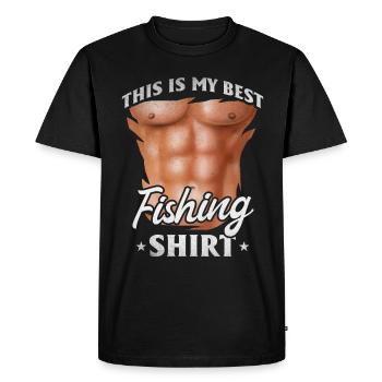 C'est ma meilleure chemise de pêche pêcheur pêche drôle - T-shirt Premium bio Homme - noir - Devant - Nico (187cm)