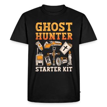 Ghost Hunter Ghost Hunt Paranormal Ghost Gift - Men's Premium Organic T-Shirt - black - Front - Nico (187cm)