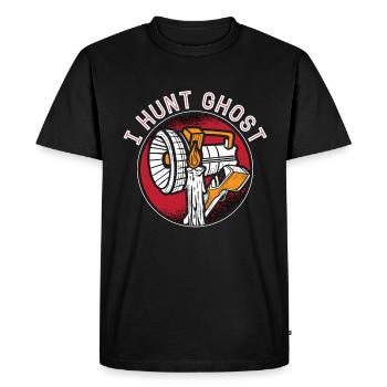 Ghost Hunter Ghost Hunt Ghost Paranormal Gift - Men's Premium Organic T-Shirt - black - Front - Nico (187cm)