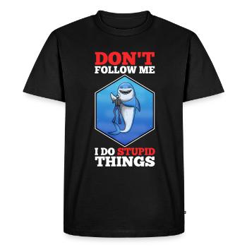 Ne me suivez pas, je fais des choses stupides, Skuba Diving - T-shirt Premium bio Homme - noir - Devant - Nico (187cm)