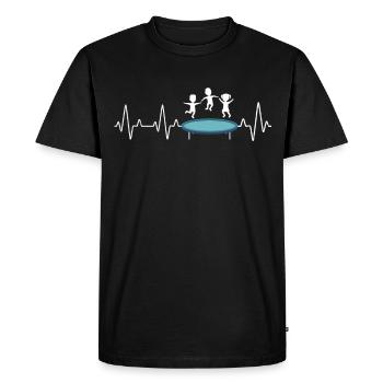 Trampoline Enfants Jumping - T-shirt Premium bio Homme - noir - Devant - Nico (187cm)