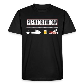 Plan amusant pour les amateurs de jet ski de jour - T-shirt Premium bio Homme - noir - Devant - Nico (187cm)