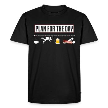 Plan amusant pour la plongée de jour - T-shirt Premium bio Homme - noir - Devant - Nico (187cm)
