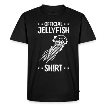 Chemise officielle Jellyfish Jellyfish - T-shirt Premium bio Homme - noir - Devant - Nico (187cm)