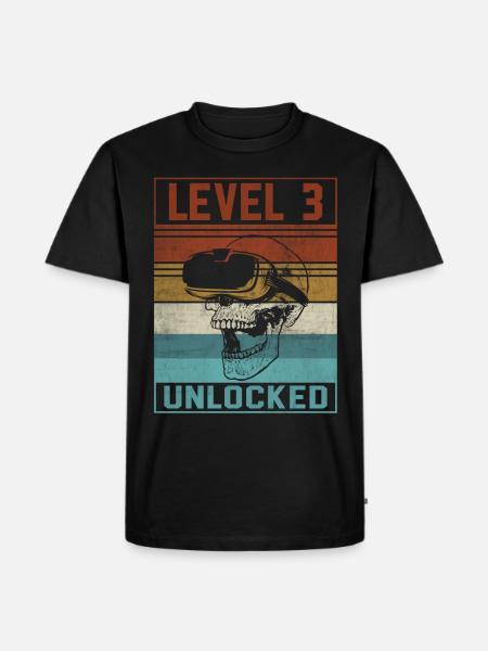 Boy 3rd Birthday Gamer - Men's Premium Organic T-Shirt - black