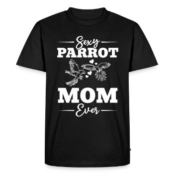 Sexy Parrot Maman Ever Cockatiel - T-shirt Premium bio Homme - noir - Devant - Nico (187cm)
