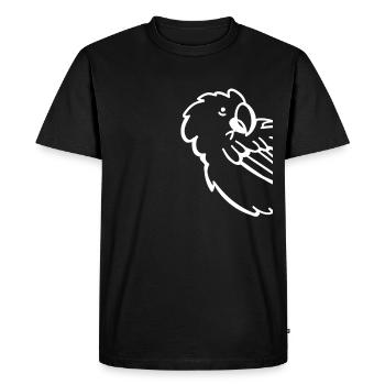Drôle De Perroquet Oiseau Amoureux Drôle - T-shirt Premium bio Homme - noir - Devant - Nico (187cm)