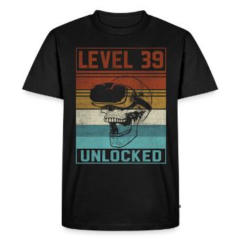 39th Birthday Gamer - Men's Premium Organic T-Shirt - black - Front - Nico (187cm)