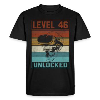 Joueur du 46e anniversaire - T-shirt Premium bio Homme - noir - Devant - Nico (187cm)