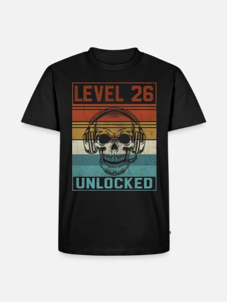 Gamer 26th Birthday - Men's Premium Organic T-Shirt - black