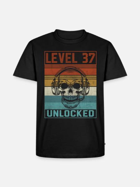 Gamer 37th Birthday - Men's Premium Organic T-Shirt - black