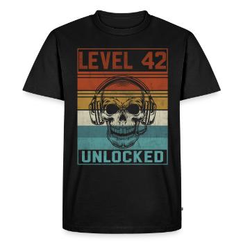 42e anniversaire du joueur - T-shirt Premium bio Homme - noir - Devant - Nico (187cm)