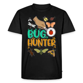 Beetle Hunter Insects Entomologiste Biologiste - T-shirt Premium bio Homme - noir - Devant - Nico (187cm)