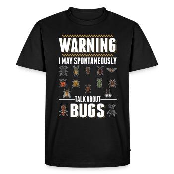 Insects Nature Funny Entomologist - Men's Premium Organic T-Shirt - black - Front - Nico (187cm)