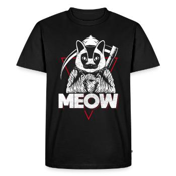 Grim Reaper Chat Bizarre Kitty - T-shirt Premium bio Homme - noir - Devant - Nico (187cm)