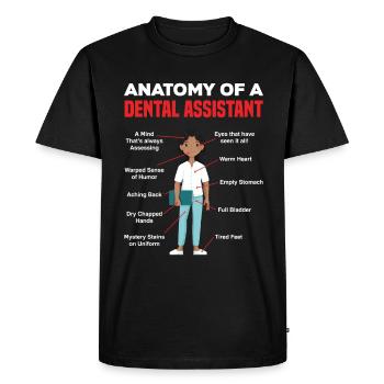 Dentiste Assistant dentaire Assistant dentaire Cadeau - T-shirt Premium bio Homme - noir - Devant - Nico (187cm)