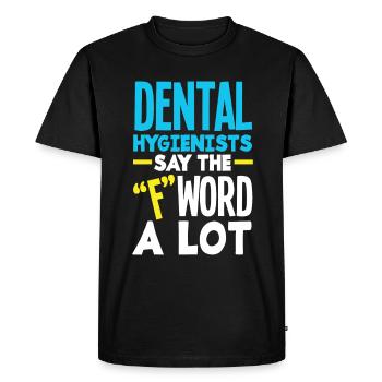 Dentiste Assistant dentaire Assistant dentaire Cadeau - T-shirt Premium bio Homme - noir - Devant - Nico (187cm)