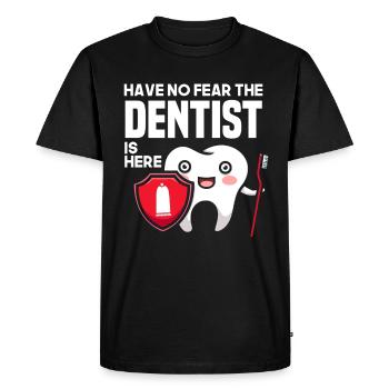 Dentiste Assistant dentaire Assistant dentaire Cadeau - T-shirt Premium bio Homme - noir - Devant - Nico (187cm)