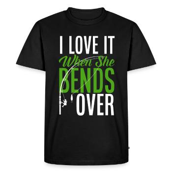 Cadeau amusant de pêcheur - T-shirt Premium bio Homme - noir - Devant - Nico (187cm)