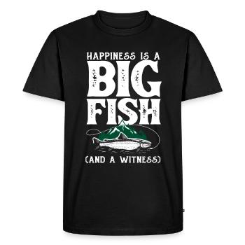 Cadeau amusant de pêcheur - T-shirt Premium bio Homme - noir - Devant - Nico (187cm)