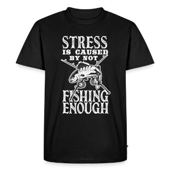 Cadeau amusant de pêcheur - T-shirt Premium bio Homme - noir - Devant - Nico (187cm)