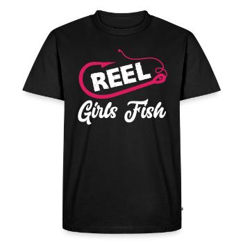 Cadeau amusant de pêcheur - T-shirt Premium bio Homme - noir - Devant - Nico (187cm)