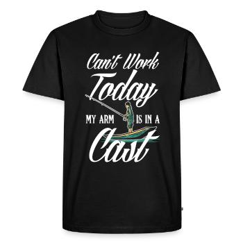 Cadeau amusant de pêcheur - T-shirt Premium bio Homme - noir - Devant - Nico (187cm)