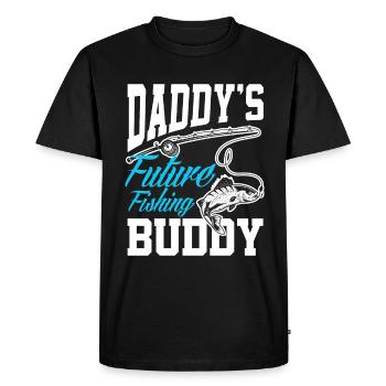 Cadeau amusant de pêcheur - T-shirt Premium bio Homme - noir - Devant - Nico (187cm)