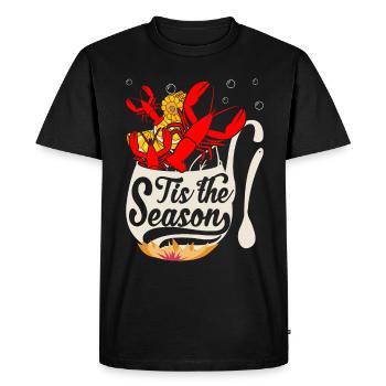 Crawfish Season Cooking Funny crayfish - Men's Premium Organic T-Shirt - black - Front - Nico (187cm)