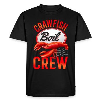 Crab Cooking Crew Eating Funny Crabs - Men's Premium Organic T-Shirt - black - Front - Nico (187cm)