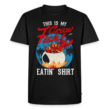 Saison des écrevisses Cuisson Aliments pour écrevisses - T-shirt Premium bio Homme - noir - Devant - Nico (187cm)
