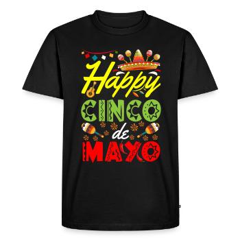 Fête de la Fiesta Mexicaine Cinco De Mayo - T-shirt Premium bio Homme - noir - Devant - Nico (187cm)