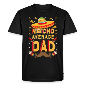 Cinco De Mayo Papa Drôle Nacho Papa - T-shirt Premium bio Homme - noir - Devant - Nico (187cm)