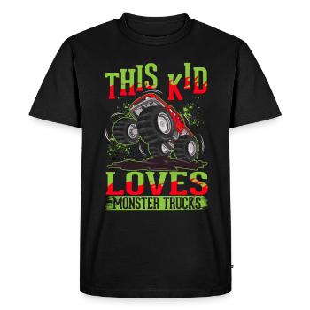 Monster Trucks Filles Garçons Monster Truck - T-shirt Premium bio Homme - noir - Devant - Nico (187cm)