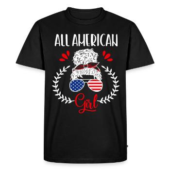 American Patriotic Girls USA Maman - T-shirt Premium bio Homme - noir - Devant - Nico (187cm)