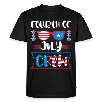 Fourth July Occupation USA - Men's Premium Organic T-Shirt - black - Front - Nico (187cm)