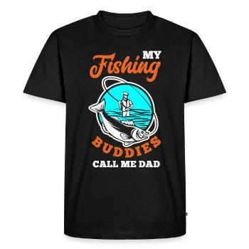 Cadeau amusant de pêcheur - T-shirt Premium bio Homme - noir - Devant - Nico (187cm)