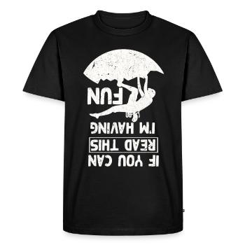 Fun Climbing Joke Bouldering - Men's Premium Organic T-Shirt - black - Front - Nico (187cm)
