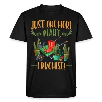 Cactus Addicted Plants Funny Succulent - Men's Premium Organic T-Shirt - black - Front - Nico (187cm)