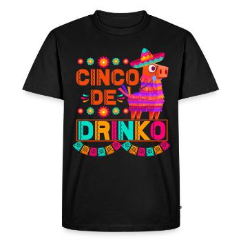 Pinata Cinco De Mayo Celebrate Drink - Men's Premium Organic T-Shirt - black - Front - Nico (187cm)
