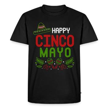 Cinco De Mayo Fiesta mexicaine Sombrero - T-shirt Premium bio Homme - noir - Devant - Nico (187cm)