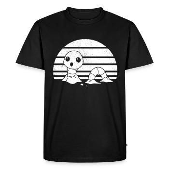 Worm Composting Worm Lover Sunset Worm - Men's Premium Organic T-Shirt - black - Front - Nico (187cm)