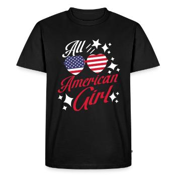 Girls America Women USA 4 juillet - T-shirt Premium bio Homme - noir - Devant - Nico (187cm)