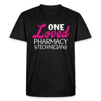 Technicien en pharmacie Pharmacien Technicien en pharmacie Cadeau - T-shirt Premium bio Homme - noir - Devant - Nico (187cm)